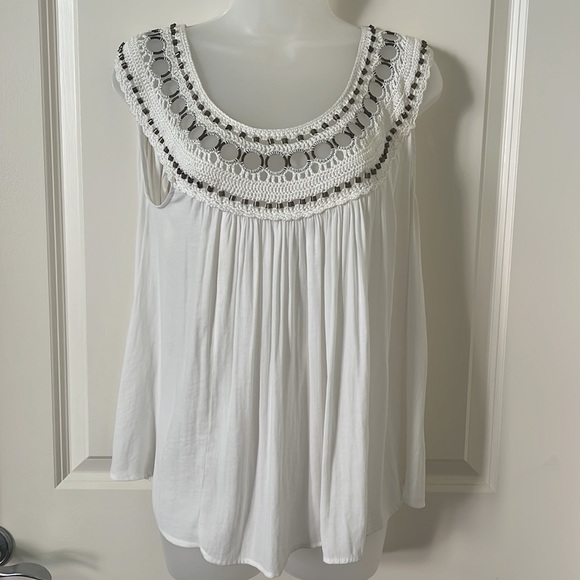 Free People Silky Flowy Bohemian Top - Picture 6 of 15